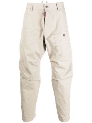 Dsquared2 cotton cropped trousers - Neutrals