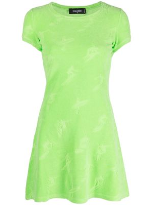 Dsquared2 cotton devoré dress - Green