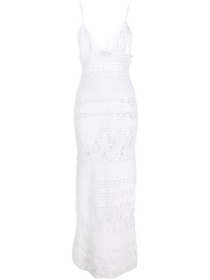 Dsquared2 crochet-knit maxi dress - White
