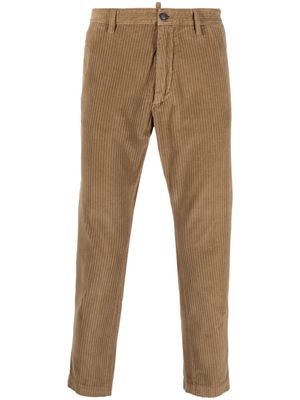 Dsquared2 cropped corduroy trousers - Neutrals