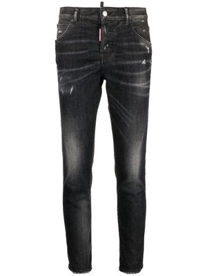 Dsquared2 cropped low-rise skinny jeans - Black