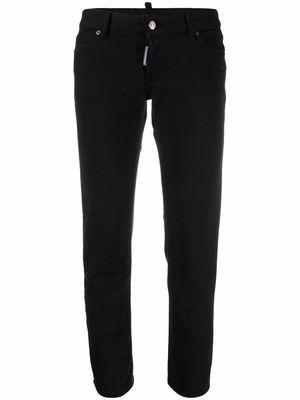 Dsquared2 cropped low-rise trousers - Black