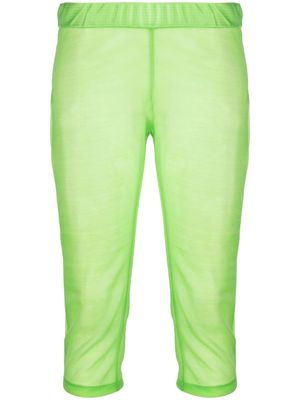 Dsquared2 cropped mesh leggings - Green
