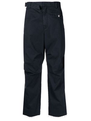 Dsquared2 cropped raw-hem trousers - Blue