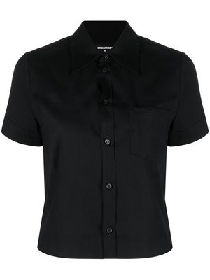 Dsquared2 cropped short-sleeve shirt - Black