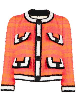 Dsquared2 cropped tweed buttoned jacket - Pink