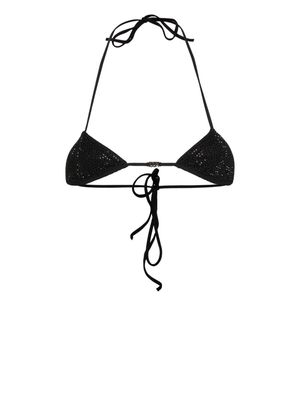 Dsquared2 crystal-embellished bikini top - Black
