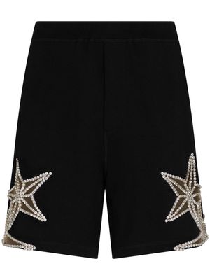 Dsquared2 crystal-embellished cotton shorts - Black