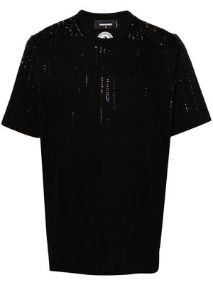 Dsquared2 crystal-embellished cotton T-shirt - Black