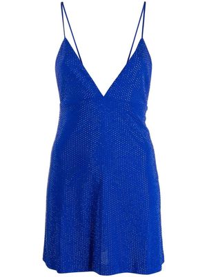 Dsquared2 crystal-embellished mini dress - Blue