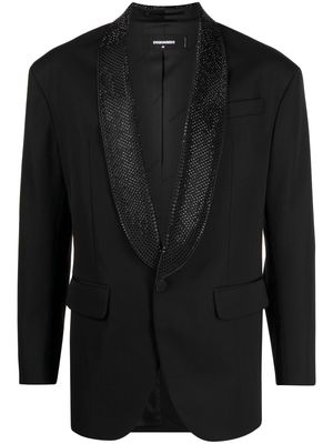 Dsquared2 crystal-embellished single-breasted blazer - Black