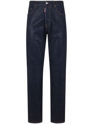 Dsquared2 crystal-embellished straight-leg jeans - Blue