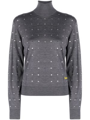 Dsquared2 crystal-embellished wool jumper - Grey