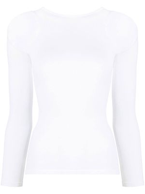 Dsquared2 cut-out detail long-sleeve T-shirt - White