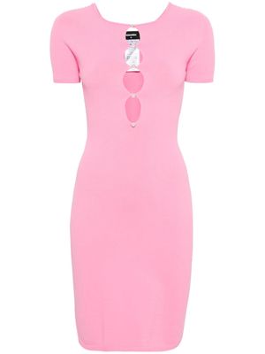 Dsquared2 cut-out detailed knitted dress - Pink