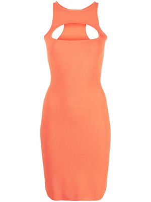 Dsquared2 cut-out sleeveless dress - Orange