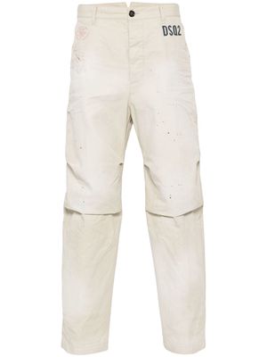 Dsquared2 D2 Stamps Osaka straight-leg trousers - Neutrals