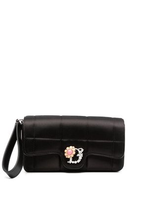 Dsquared2 D2 Statement quilted clutch bag - Black