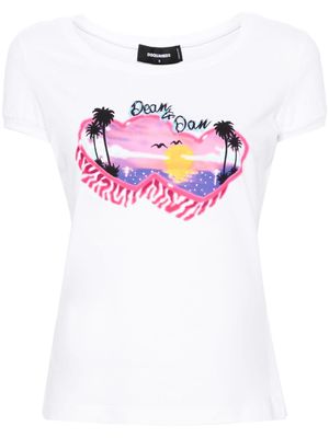 Dsquared2 Dean & Dan cotton T-shirt - White