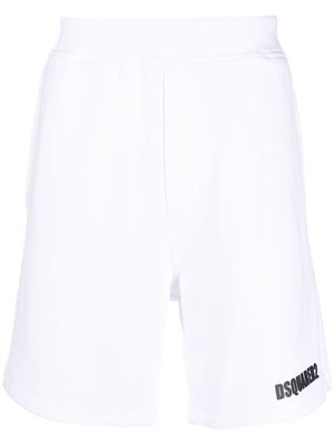 Dsquared2 debossed-logo bermuda shorts - White
