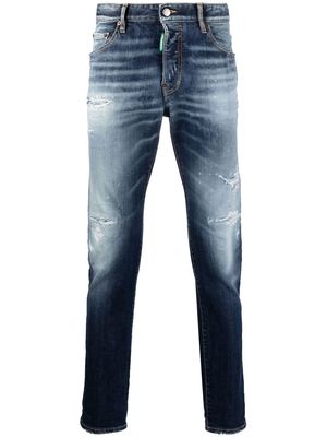 Dsquared2 distressed-effect slim jeans - Blue