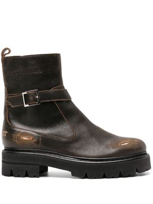 Dsquared2 distressed-effect suede ankle boots - Brown