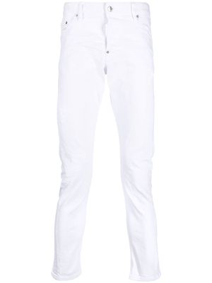 Dsquared2 distressed-finish skinny jeans - White