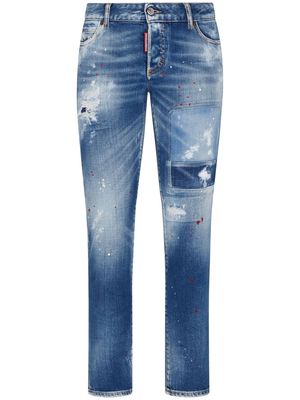 Dsquared2 distressed slim-leg jeans - Blue