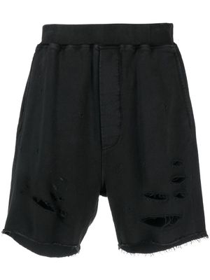Dsquared2 distressed track shorts - Black