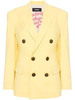 Dsquared2 double-breasted blazer - Yellow
