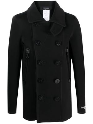 Dsquared2 double-breasted short coat - Black