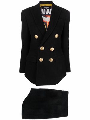 Dsquared2 double-breasted skirt suit - Black