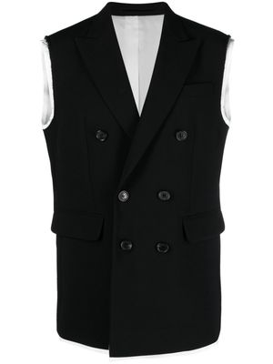 Dsquared2 double-breasted sleeveless blazer - Black
