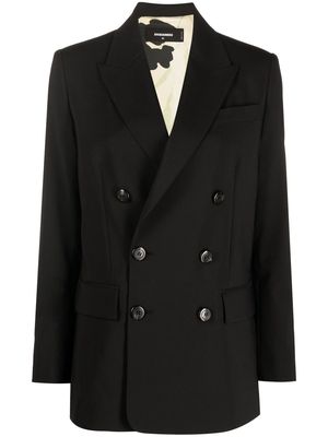 Dsquared2 double-breasted virgin-wool blazer - Black