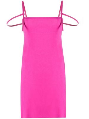 Dsquared2 draped-back strapped dress - Pink