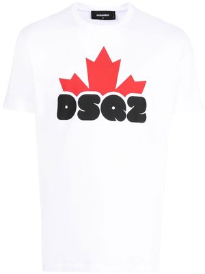 Dsquared2 DSQ2-print short-sleeve T-shirt - White
