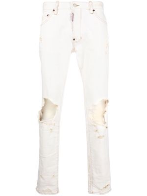 Dsquared2 DSQ2 ripped skinny jeans - White