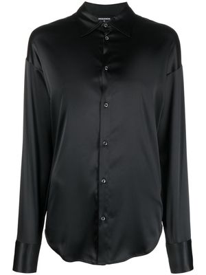 Dsquared2 embellished satin shirt - Black