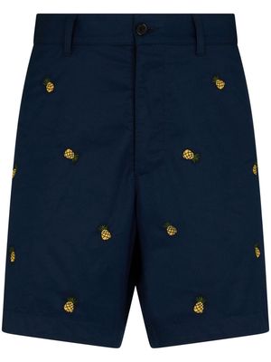 Dsquared2 embroidered chino shorts - Blue