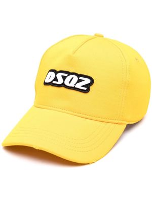 Dsquared2 embroidered logo baseball cap - Yellow