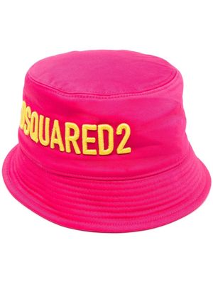Dsquared2 embroidered-logo bucket hat - Pink