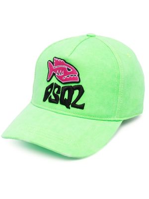 Dsquared2 embroidered-logo detail baseball cap - Green