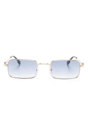 Dsquared2 Eyewear engrave-logo rectangle-frame sunglasses - Gold