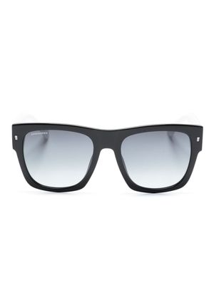 Dsquared2 Eyewear Icon-debossed square-frame sunglasses - Black