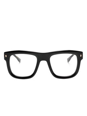 Dsquared2 Eyewear logo-debossed square-frame glasses - Black