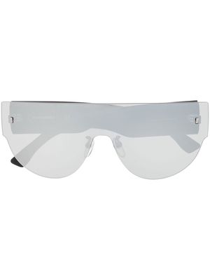 Dsquared2 Eyewear logo-engraved pilot-frame sunglasses - White