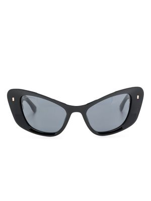 Dsquared2 Eyewear logo-lettering cat-eye sunglasses - Black