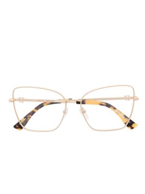 Dsquared2 Eyewear tortoiseshell-effect cat-eye eyeglasses - Yellow