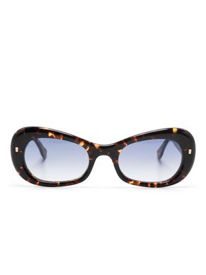 Dsquared2 Eyewear tortoiseshell oval-frame sunglasses - Brown