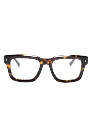 Dsquared2 Eyewear tortoiseshell rectangle-frame glasses - Brown